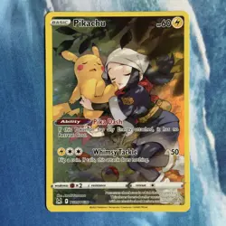 Pokemon TCG Pikachu TG05/TG30 Lost Origin Trainer Gallery Illustration Rare - Image 1