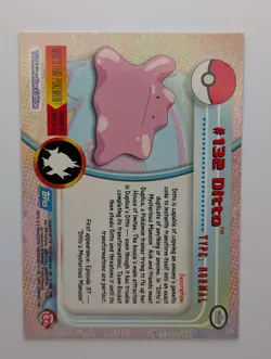 NM! 2000 Topps Pokemon TV Animation Edition Series 3 #132 Ditto - Image 2