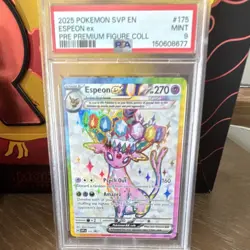 Pokemon TCG 2025 SVP Espeon ex 175 Promo Holo English PSA 9 Age 4+ - Image 1
