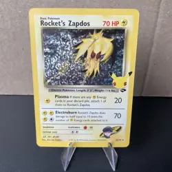 Pokemon TCG Rocket's Zapdos 15/132 Celebrations NM - Image 1