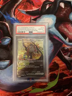 PSA 10 Bloodmoon Ursaluna EX 216/167 SIR Twilight Masquerade Pokemon - Image 2