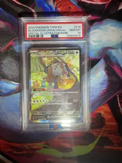 PSA 10 Bloodmoon Ursaluna EX 216/167 SIR Twilight Masquerade Pokemon - Image 3