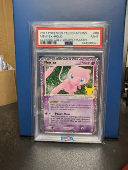 2021 Pokemon Celebrations Mew Holo Legend Maker PSA 9 - Image 1
