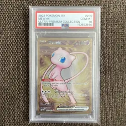 2023 Pokemon 151 Ultra Premium Collection 205 Mew ex PSA 10 Metal Gold - Image 1