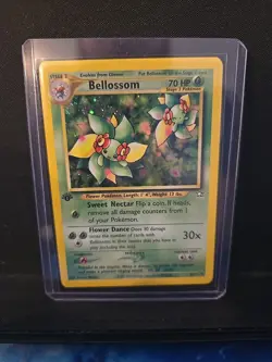 Pokemon TCG Bellossom Neo Genesis 1st Edition Holo Rare NM Condition - Image 1