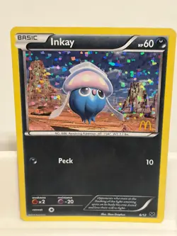 Inkay 006/012 MODERATELY PLAYED McDonald's Promos 2014 Holo Pokemon - Image 2