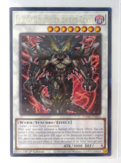 Yugioh Card Draco Berserker Of The Tenyi VASM-EN026 1st Edition Rare NM - Image 1