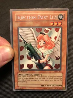 YuGiOh Injection Fairy Lily LOD-100 1st Edition Secret Rare NA English Vintage - Image 1