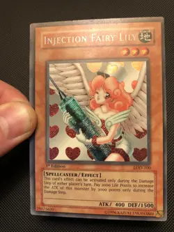 YuGiOh Injection Fairy Lily LOD-100 1st Edition Secret Rare NA English Vintage - Image 2