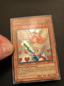 YuGiOh Injection Fairy Lily LOD-100 1st Edition Secret Rare NA English Vintage - Image 4