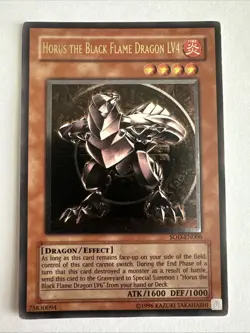 Horus The Black Flame Dragon LV4 (UTR) SOD-EN006 Soul of the Duelist Unlimited - Image 1