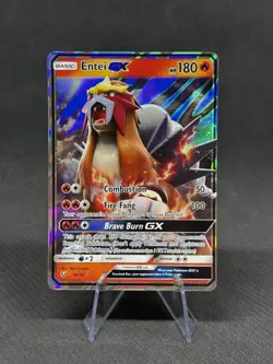 Entei GX - 10/73 - Pokemon Shining Legends Sun & Moon Ultra Rare Card NM - Image 1