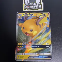 Raichu GX - SM213 - Pokemon Sun & Moon Promo Ultra Rare Card LP - Image 1