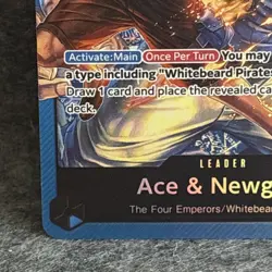 Ace & Newgate ST22-001 ONE PIECE Tcg Card Game NM Blue Leader! - Image 5