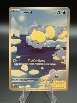 Pokemon TCG Spheal Card Surging Sparks Illustration, 199/191 - Image 1