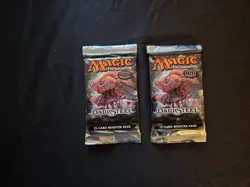TWO WOTC MTG Darksteel sealed, English booster packs, 15 cards ea, 30 tot 2004 - Image 1