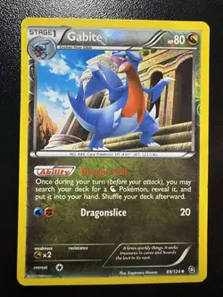Pokemon TCG Gabite Dragons Exalted Card 89/124 Reverse Holo Foil MP - Image 1