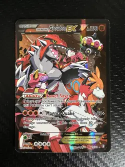 Team Magma’s Groudon EX 15/34 XY Double Crisis 2015 Pokemon Card MP - Image 1
