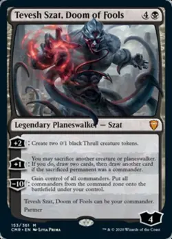 Tevesh Szat, Doom of Fools - Light Play MTG Commander Legends - Image 1
