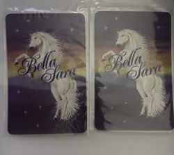 Bella Sara CCG Jewel S3/5 Very Rare Shiny Jumbo Horse Card 2010 7"x4.75" Foil - Image 2