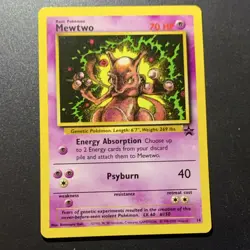 Pokemon Mewtwo #14 Promo Basic 70 HP Psyburn Wizards Card 1999 - Image 1