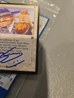 Land Tax – Legends – Signed by Brian Snoddy – MTG - Image 2