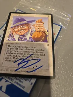 Land Tax – Legends – Signed by Brian Snoddy – MTG - Image 4