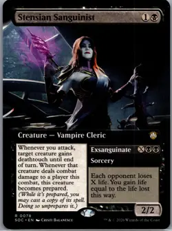 Stensian Sanguinist (Extended Art) R Commander: Secrets of Strixhaven 78 NM - Image 1