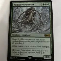 Aggressive Mammoth - Core Set 2019 (M19) - Magic The Gathering - MTG - MP - Image 1