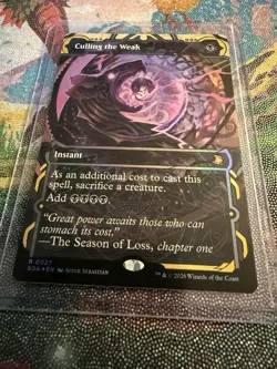 Culling the Weak FOIL Instant Black MTG SOA English 2026 Aitor Sebastian 0027 - Image 1
