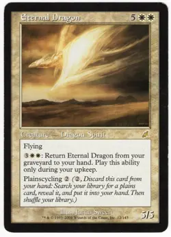 Eternal Dragon 2003 Scourge White Rare Creature MTG LP AZ2 - Image 1