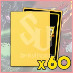 Yellow 60 Matte Dragon Shield Sleeves Japanese Size for Yugioh - Image 1