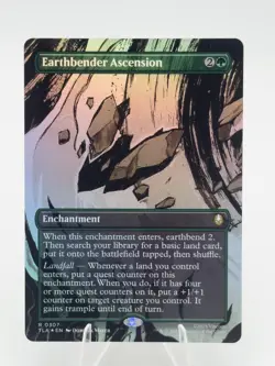 Earthbender Ascension (Borderless) R Avatar: The Last Airbender Foil 307 MTG NM - Image 1
