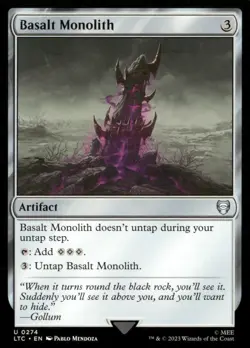 Basalt Monolith 274 Commander: The Lord of the Rings: Magic: The Gathering NM - Image 1