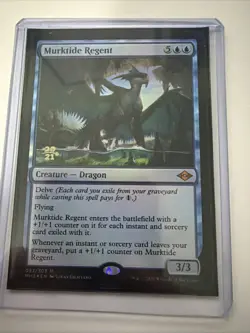 MTG Murktide Regent - Foil - Prerelease Promo, Prerelease & Release Promos, Ligh - Image 1