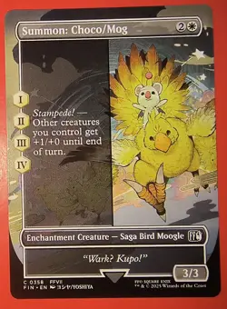 MTG, MAGIC: SUMMON: CHOCO/MOG ,FIN, COMMON , 0358 - NM - REGULAR BORDERLESS - Image 1