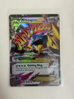 Pokemon M Metagross EX XY35 XY Promo Mega Evolution Holo Card TCG - Image 1