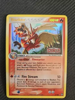 Blaziken 5/108 EX Power Keepers Reverse Holo Rare Stamped Pokemon Card 2007 - Image 1
