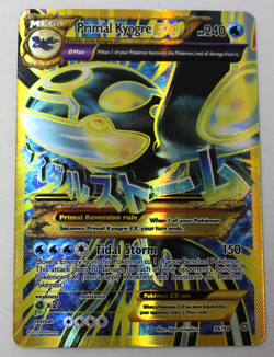Pokemon Primal Kyogre-EX TCG Full Art Ultra Rare Card Ancient Origins 96/98 Holo - Image 1
