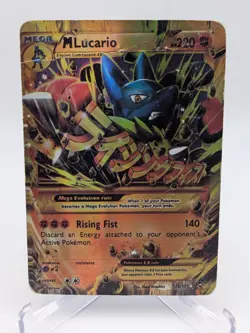 💥 M Lucario EX Holo Ultra Rare Card 55/111 Pokemon TCG - Image 1