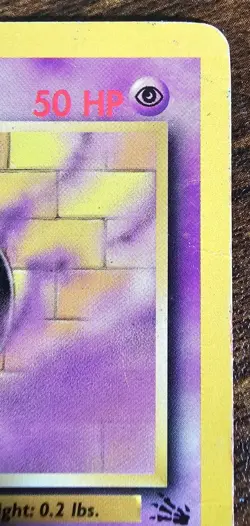 Pokemon TCG Ghastly 33/62 1st Edition Fossil Set Uncommon Card HP - Image 5