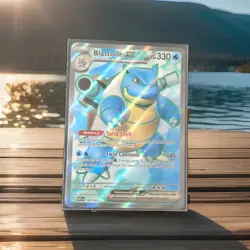 Pokemon TCG Blastoise ex Ultra Rare 184/165 Sv: Scarlet & Violet 151 Holo HP 330 - Image 1