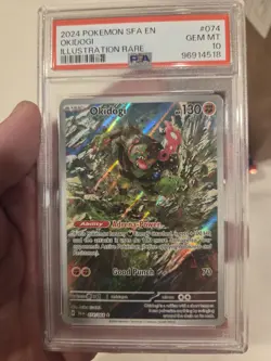 2024 POKEMON SFA EN-SHROUDED FABLE ILLUSTRATION RARE #074 OKIDOGI PSA 10 - Image 1