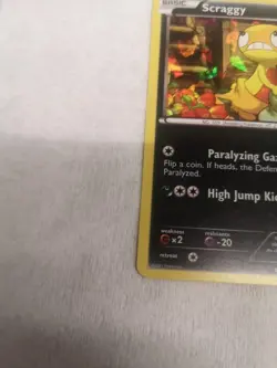 Pokemon TCG Scraggy BW Black Star Promos BW25 Holo - Image 2