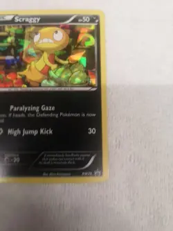 Pokemon TCG Scraggy BW Black Star Promos BW25 Holo - Image 3