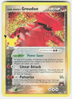 TEAM MAGMA'S GROUDON 9/95 CELEBRATIONS: CLASSIC COLLECTION POKEMON NM/M - Image 1
