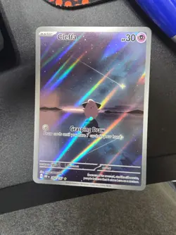 Pokemon TCG Cleffa Obsidian Flames Illustration Rare Holo Card 202/197 NM - Image 1