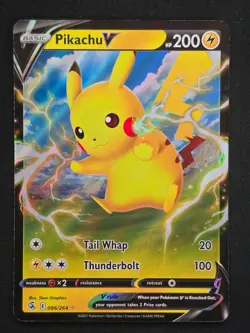 PIKACHU V - 086 / 264 - Holo - NM - Fusion Strike - Image 1