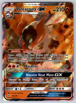 Volcarona GX 35/236 Cosmic Eclipse NM Pokemon GX Rare - Image 1