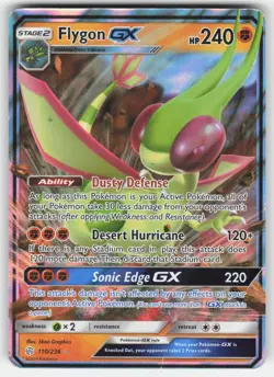 Flygon GX 110/236 Holo Rare GX Cosmic Eclipse Pokemon MP - Image 1
